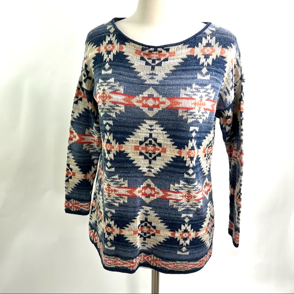 Ralph Lauren Southwest pullover blue orange